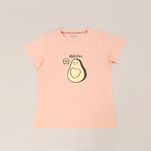 PIJAMA AGUACATE SAN VALENTÍN CONJUNTO MANGA CORTA+PANTALON ROSA
