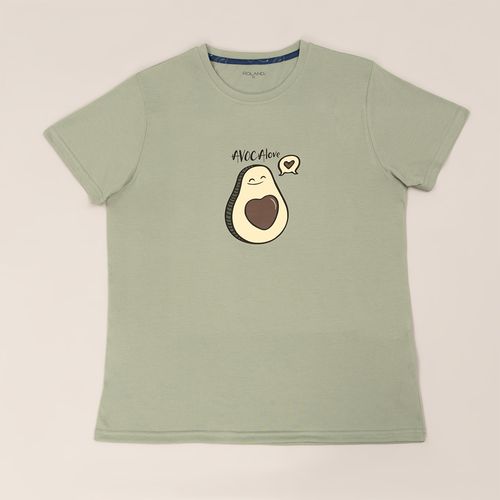 PIJAMA AGUACATE SAN VALENTÍN CONJUNTO MANGA CORTA+PANTALON AZUL