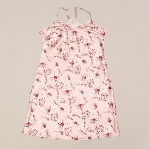 PIJAMA VESTIDO SEDA SAN VALENTÍN ROSA