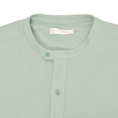 CAMISA MANGA CORTA LLANA CELESTE