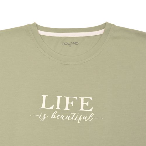 PIJAMA CAMISETA MIX & MATCH VERDE
