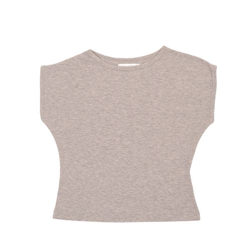 CAMISETA MANGA CAIDA GRIS
