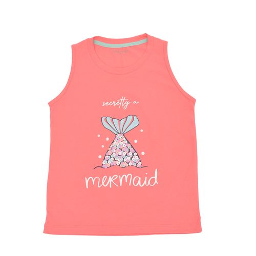 PIJAMA CONJUNTO MANGA CORTA + SHORT MERMAID ROSADO