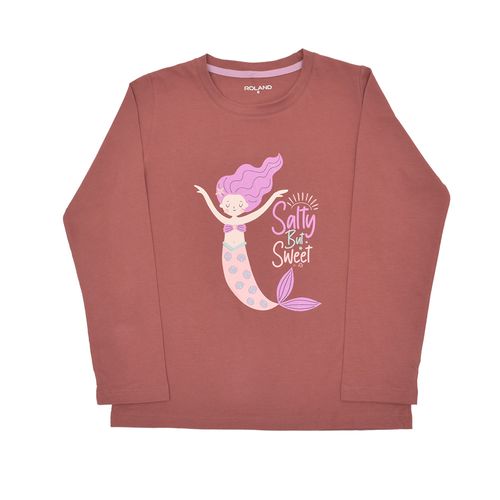 PIJAMA CONJUNTO MANGA LARGA + PANTALON SIRENA MORADO