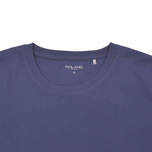 CAMISETA JERSEY CUELLO REDONDO AZUL MEDIO