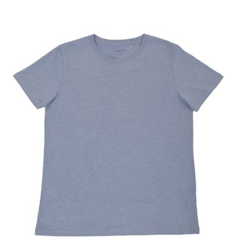 CAMISETA JERSEY CUELLO REDONDO CELESTE JASPE