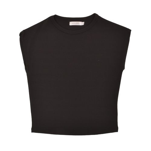CAMISETA MANGA RECTA NEGRO