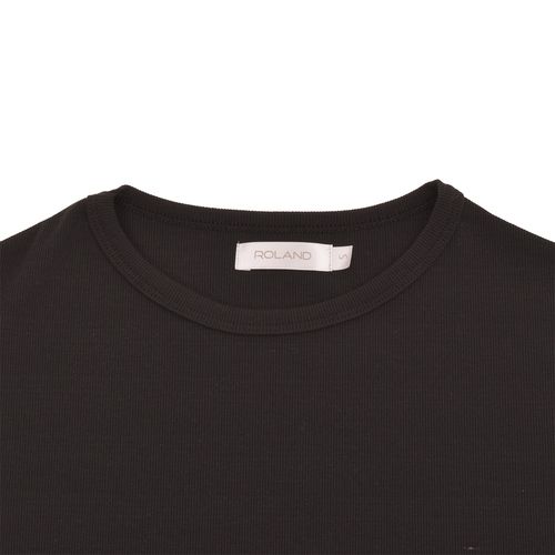 CAMISETA MANGA RECTA NEGRO
