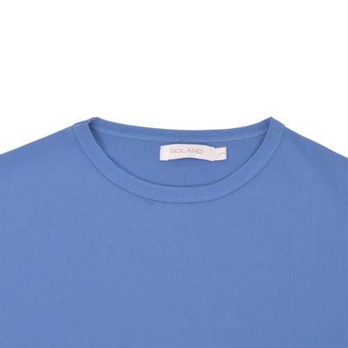 CAMISETA MANGA RECTA CELESTE