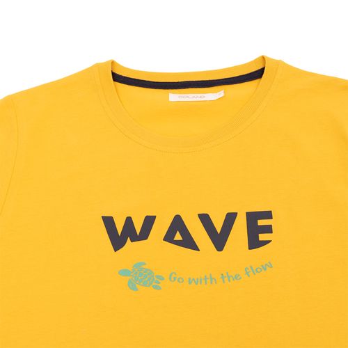 CAMISETA WAVE MOSTAZA