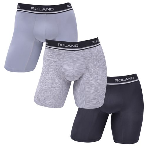 BOXER MICROFIBRA GRIS PACK X3