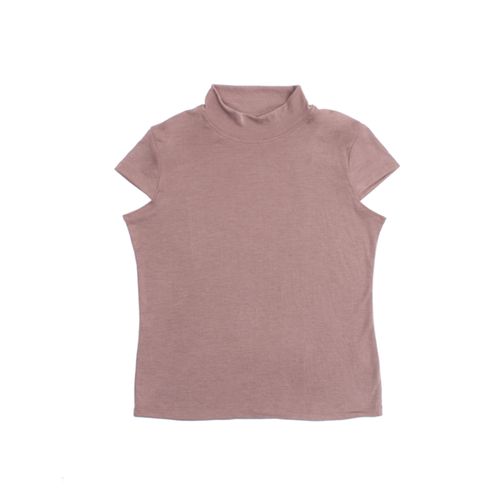 CAMISETA RIB CAFÉ