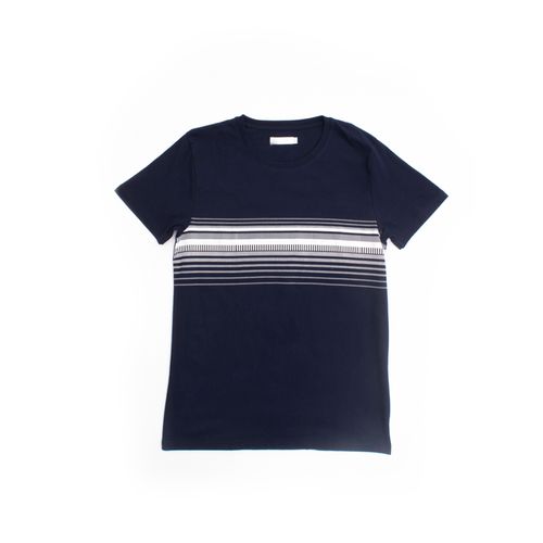 CAMISETA JERSEY LINEAS AZUL MARINO