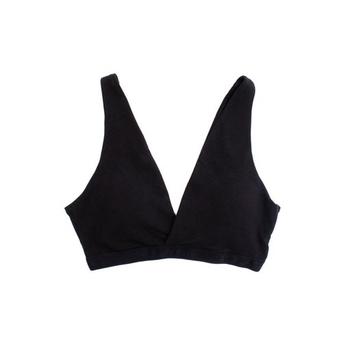 BRASIER ELASTICO VISTO NEGRO PACK X1