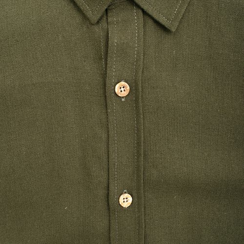 CAMISA MANGA LARGA LLANA VERDE
