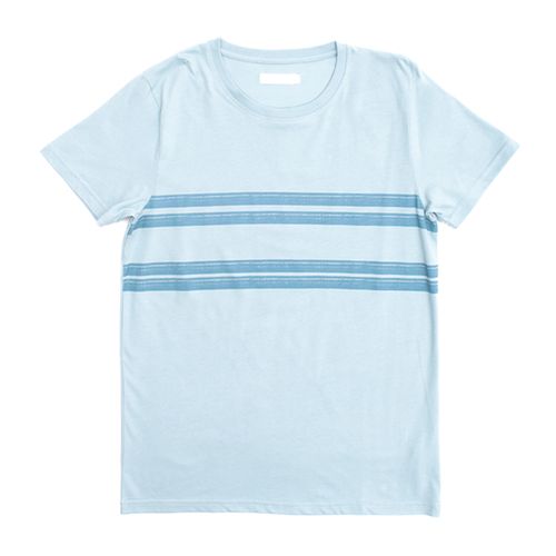 CAMISETA JERSEY LINEAS CELESTE