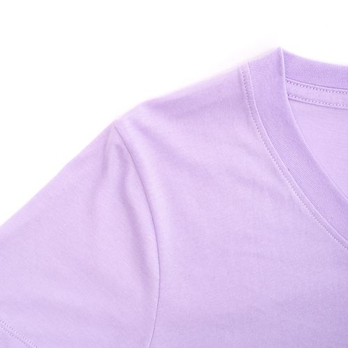 CAMISETA JERSEY CUELLO V LILA