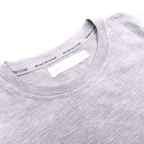 CAMISETA JERSEY CUELLO R GRIS