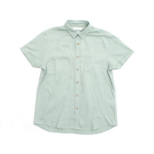 CAMISA MANGA CORTA LLANA VERDE CLARO