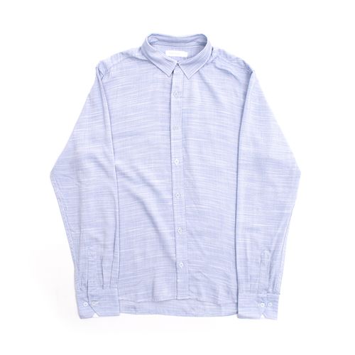 CAMISA MANGA LARGA LLANA CELESTE