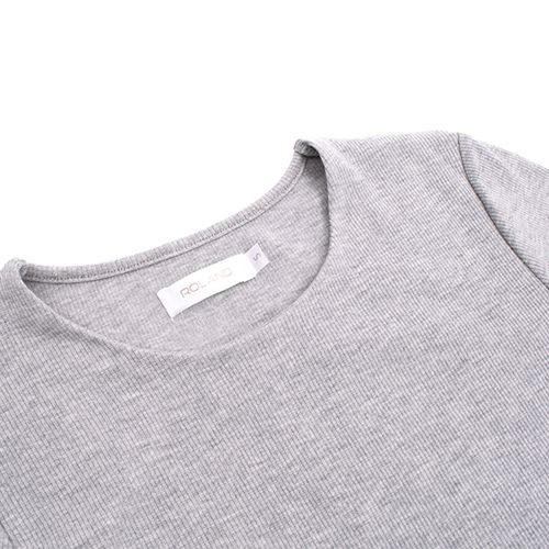 VESTIDO JERSEY LARGO GRIS