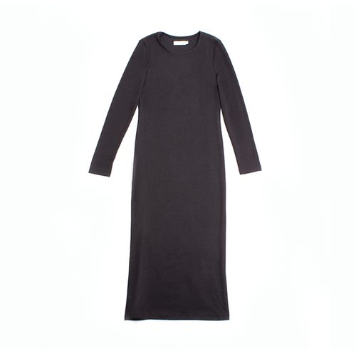 VESTIDO JERSEY LARGO NEGRO