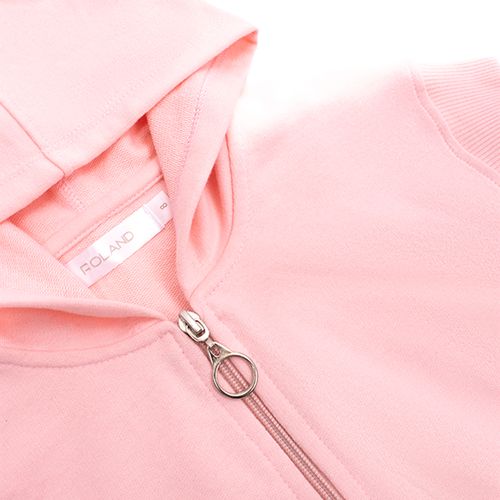 CHOMPA MANGA CORTA FLEECE ROSA