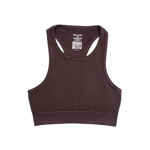 TOP SEAMLESS CUELLO REDONDO CAFÉ