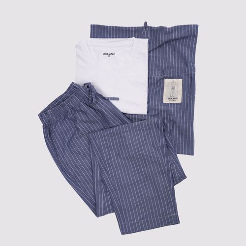 PIJAMA CONJUNTO MANGA CORTA + PANTALÓN LLANA CRUDO