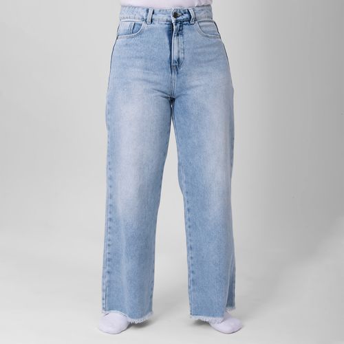 PANTALÓN DENIM FLARE CELESTE