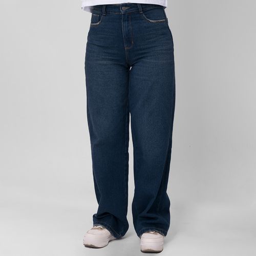 PANTALÓN DENIM FLARE AZUL