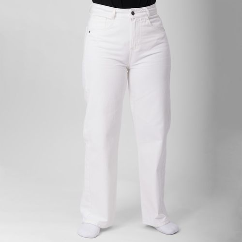 PANTALON REGULAR DENIM BLANCO