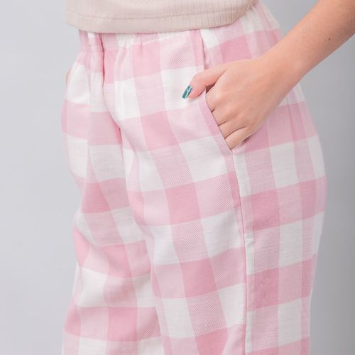 PIJAMA PANTALÓN FRANELA ROSADO