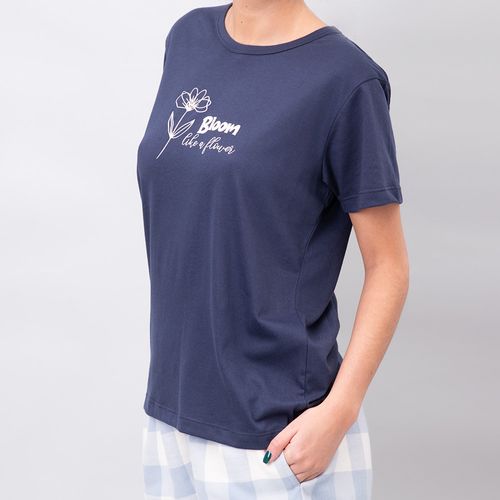 PIJAMA CAMISETA MIX & MATCH AZUL