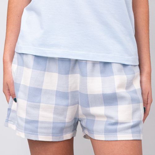 PIJAMA FRANELA SHORT CELESTE