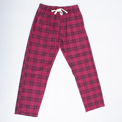 PIJAMA PANTALÓN MIX & MATCH FRANELA VINO
