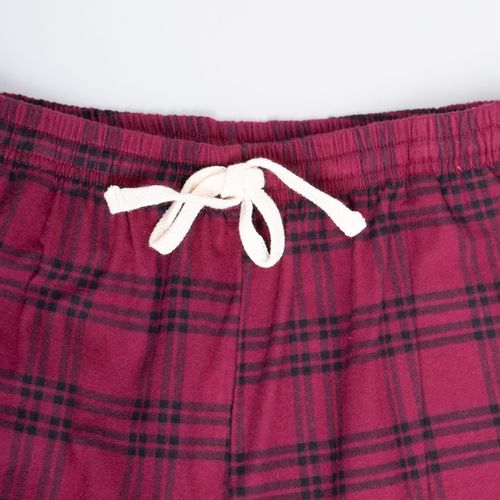 PIJAMA PANTALÓN MIX & MATCH FRANELA VINO