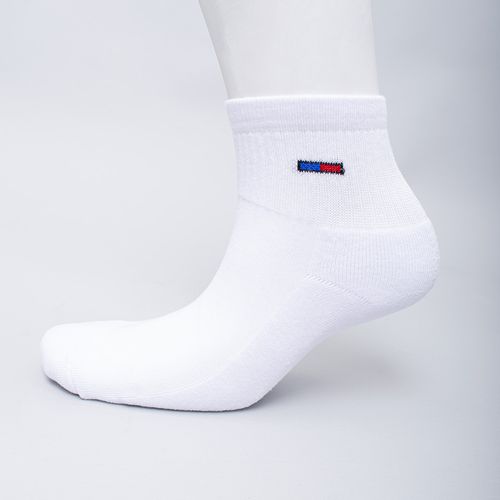 MEDIA DEPORTIVA CAÑA ZAPATILLA  MEDIA FELPA BLANCO DISEÑO SURTIDO BLANCO PACK X3