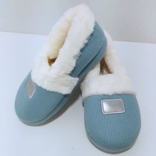 PANTUFLA FELPA CELESTE