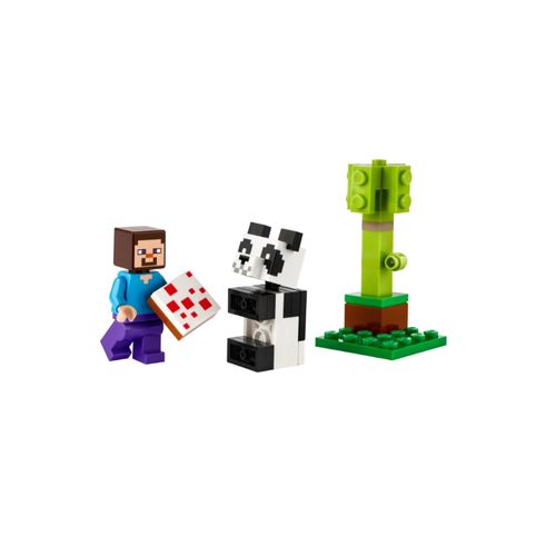 JUGUETE LEGO STEVE AND BABY PANDA