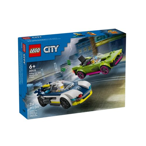 JUGUETE LEGO POLICE CAR AND MUSCLE CAR CHASE