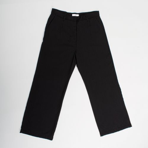 PANTALÓN PLANO BASTA RECTA NEGRO