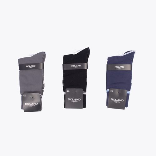 MEDIA LISA CAÑA CASUAL RAYAS SURTIDO PACK X1