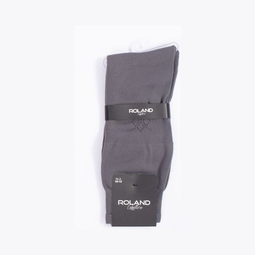 MEDIA LISA CAÑA CASUAL DISEÑO GRIS OSCURO PACK X1