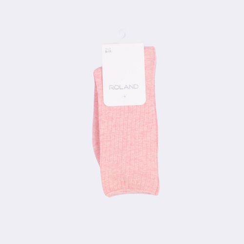 MEDIA LISA CAÑA CASUAL ACANALADA CORAL PACK X1