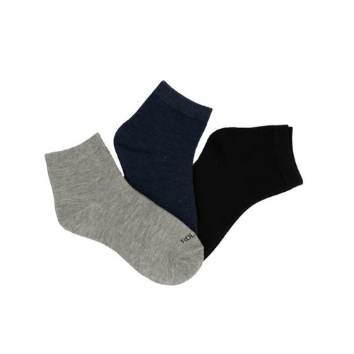 MEDIA CASUAL CAÑA ZAPATILLA LISA SURTIDO PACK X3