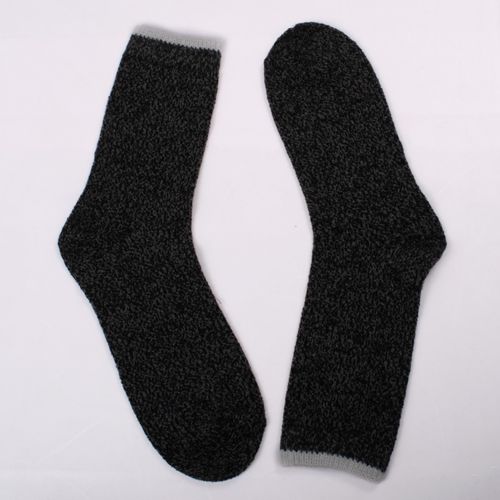 MEDIAS FELPA ENTERA NEGRO PACK X1