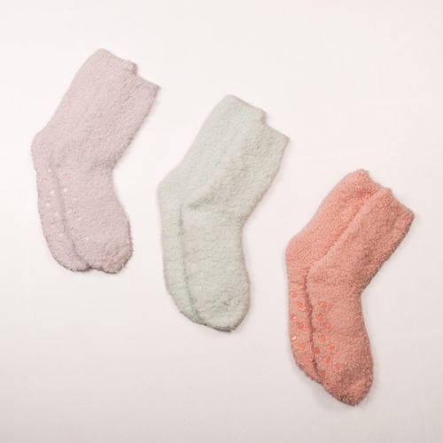 BABUCHAS CAÑA TRES CUARTOS FELPA ENTERA ANTIDESLIZANTE DISEÑO SURTIDO X1