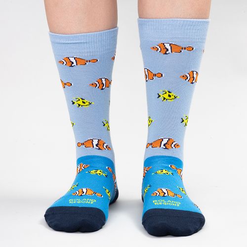 MEDIA CAÑA CASUAL LISA PEZ NEMO SURTIDO PACK X1