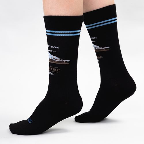 MEDIA COLORS REGIONS CAÑA CASUAL LISA CAYAMBE NEGRO PACK X1